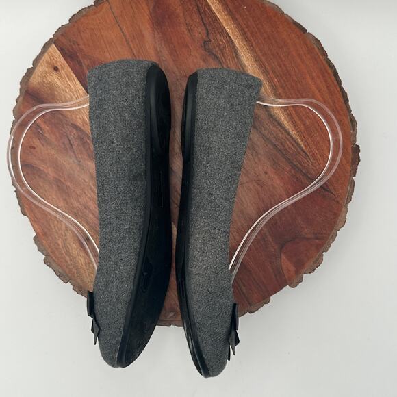 Fergalicious Ballet Flats Adele Gray Fabric Felt Upper Cottagecore Preppy 7.5 - Picture 6 of 11